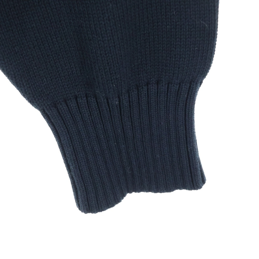 AMI Alexandre Mattiussi(アミアレクサンドルマテュッシ) V NECK SWEATER ハートロゴ Vネックニットセーター ネイビー HKC001.001