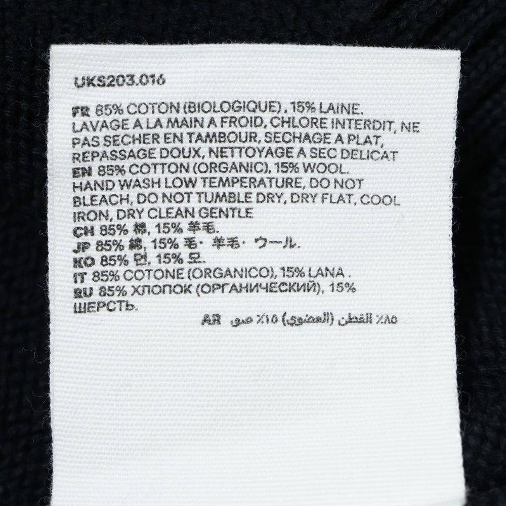 AMI Alexandre Mattiussi(アミアレクサンドルマテュッシ) V NECK SWEATER ハートロゴ Vネックニットセーター ネイビー HKC001.001