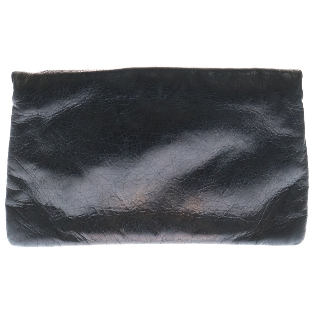 BALENCIAGA(バレンシアガ) The Giant Envelope Clutch Bag ジャイアント レザークラッチバッグ ハンドバッグ ブラック 186162