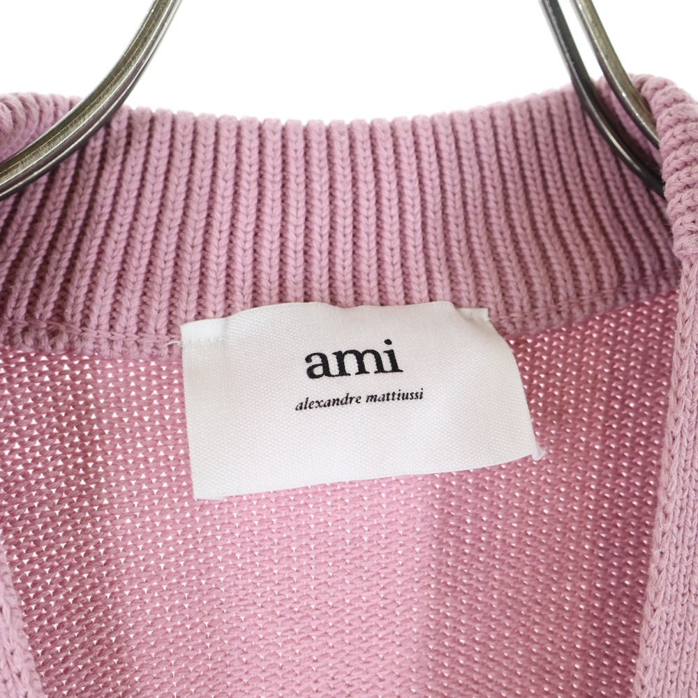 AMI Alexandre Mattiussi ピンク AMI Alexandre Mattiussi Embroidered Logo T-Shirt Men's Light Pink
