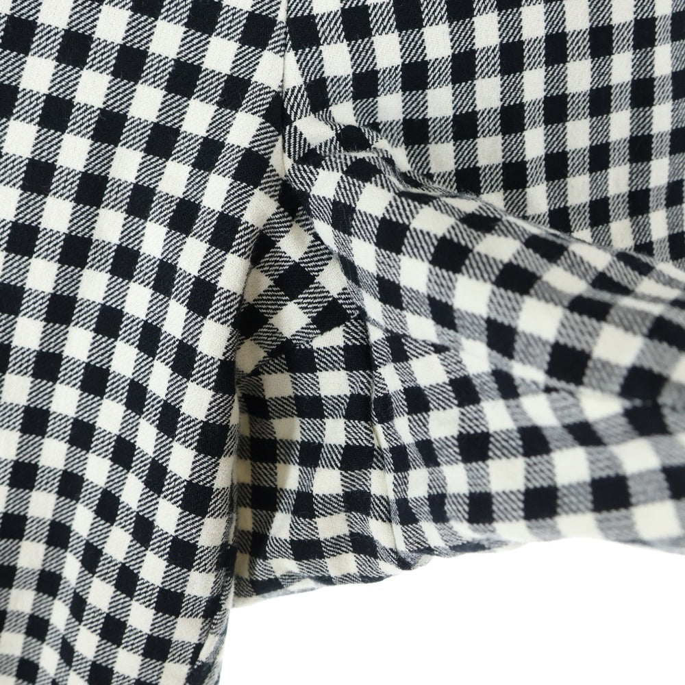 AMI Alexandre Mattiussi(アミアレクサンドルマテュッシ) チェック スラックスパンツ ブラック/ホワイト レディース E20HT402