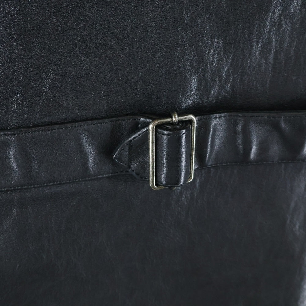 PRADA(プラダ) Pullover Leather Vest ベルテッドレザープルオーバーベスト ブラック UPC194 S231 12NF