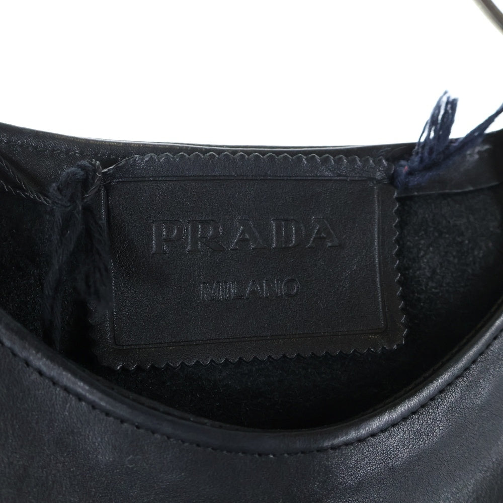 PRADA(プラダ) Pullover Leather Vest ベルテッドレザープルオーバーベスト ブラック UPC194 S231 12NF