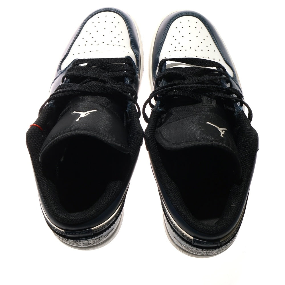 NIKE(ナイキ) AIR JORDAN 1 LOW DARK TEAL エア ジョーダン 1 ロー ダークティール ローカットスニーカー ネイビー US9/27cm 553558-411