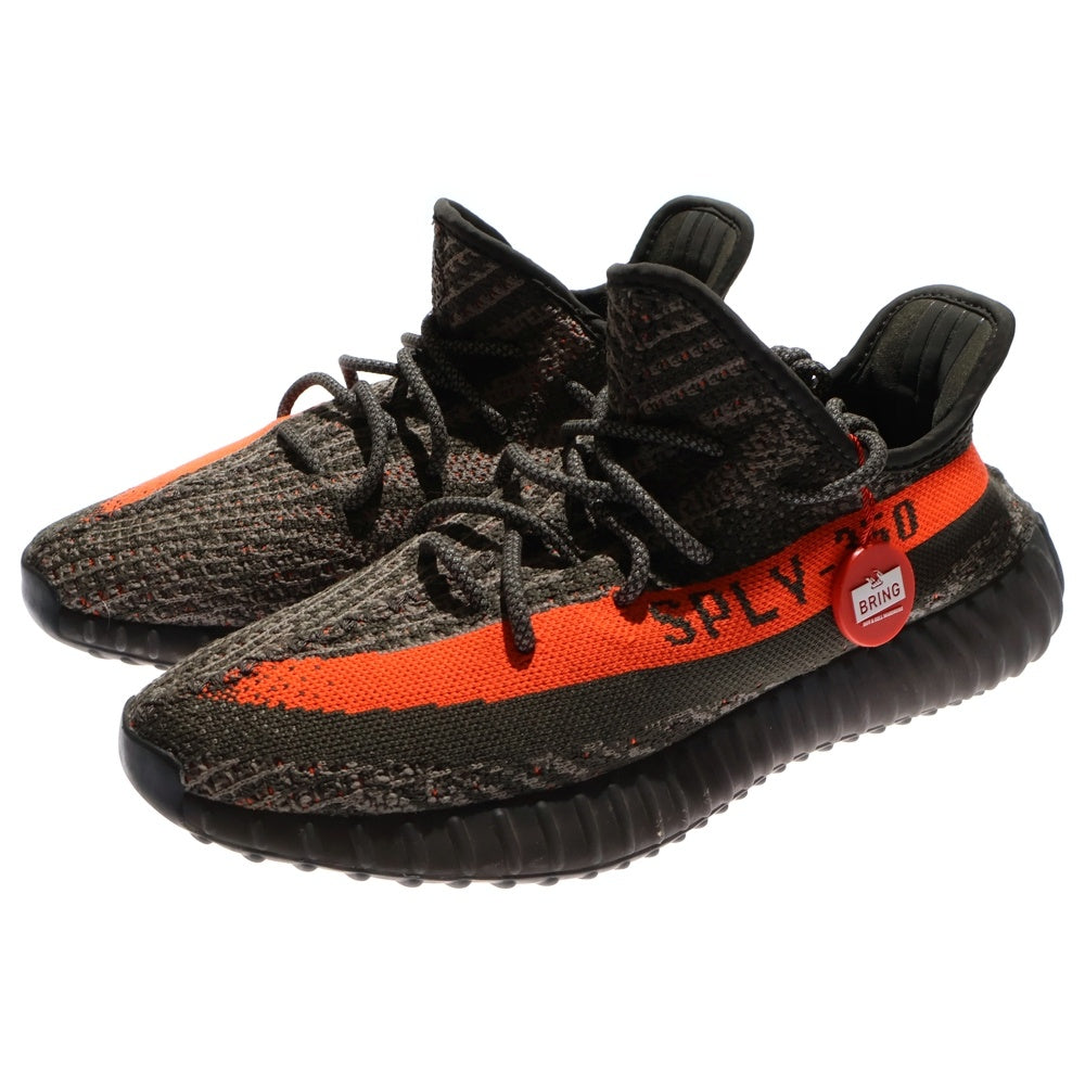 NIKE(ナイキ) YEEZY BOOST 350 V2 CABON BELUGA HQ7045 イージーブースト カーボンベルーガ ローカットスニーカー グレー/オレンジ US9/27cm