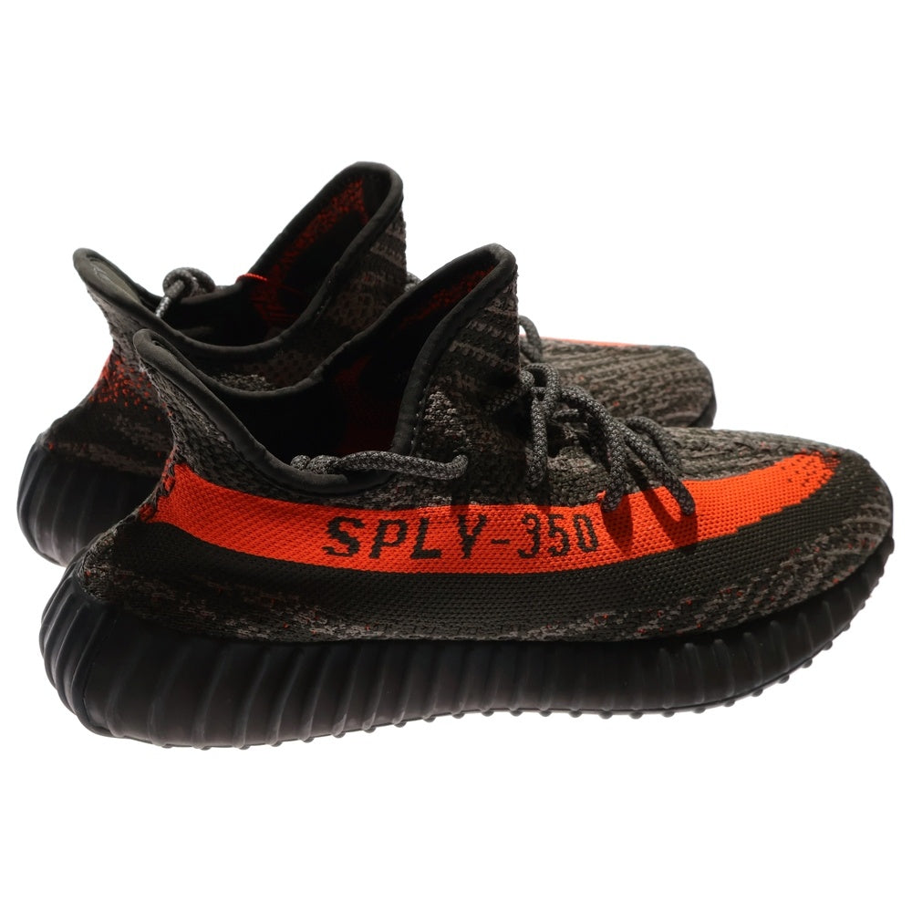 NIKE(ナイキ) YEEZY BOOST 350 V2 CABON BELUGA HQ7045 イージーブースト カーボンベルーガ ローカットスニーカー グレー/オレンジ US9/27cm