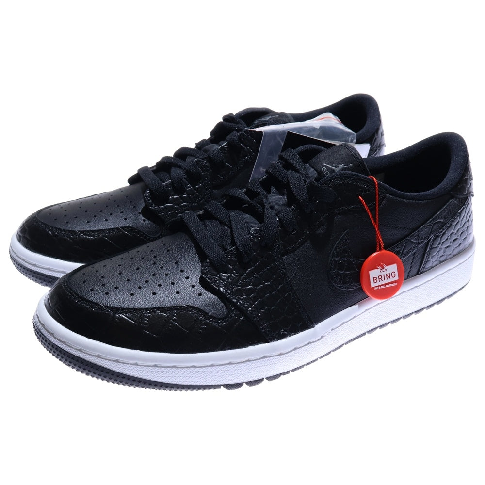 NIKE(ナイキ) JORDAN 1 LOW GOLF Black Crocodile Skin エアジョーダン1 ロー ゴルフ ブラック クロコダイルスキン ローカットスニーカー ブラック US10/28cm DD9315-003