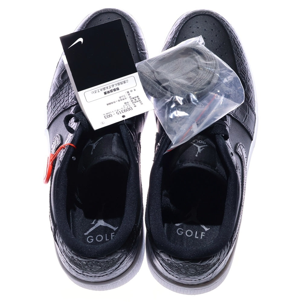 NIKE(ナイキ) JORDAN 1 LOW GOLF Black Crocodile Skin エアジョーダン