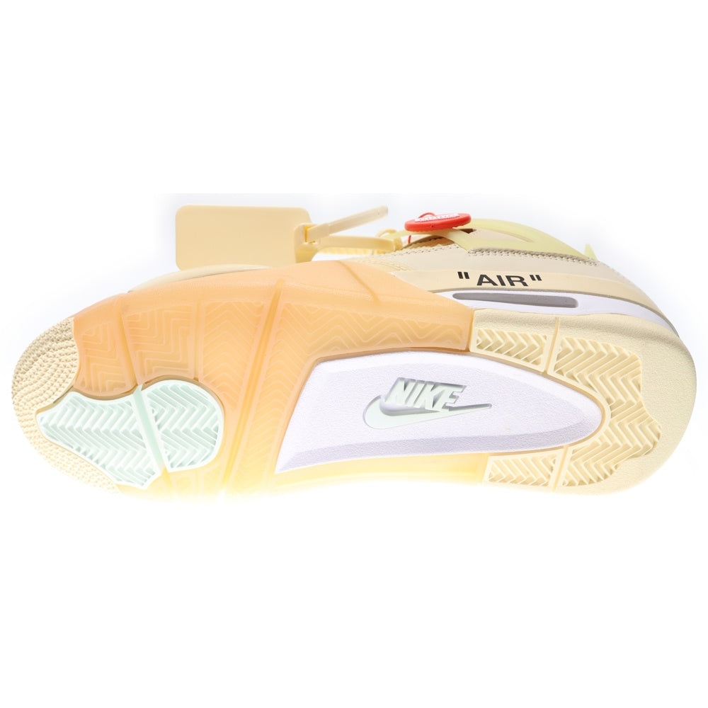 NIKE(ナイキ) ×OFF-WHITE WMNS AIR JORDAN 4 SP SAIL オフホワイト ウィメンズ エアジョーダン4 SP スニーカー セイル アイボリー US9.5/26.5cm CV9388-100 レディース