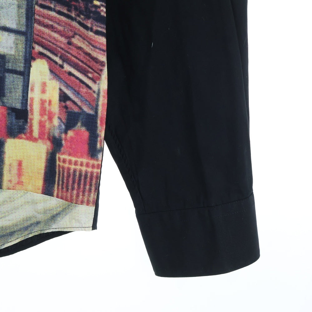 SUPREME(シュプリーム) 18AW ×COMME des GARCONS SHIRT Patchwork Button Up Shirt コムデギャルソン パッチワーク総柄長袖シャツ ブラック