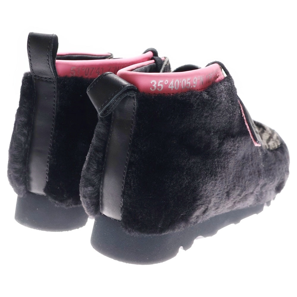 Clarks(クラークス) Wallabee Gen tiger PRT ワラビー ハラコ ブーツ ブラック