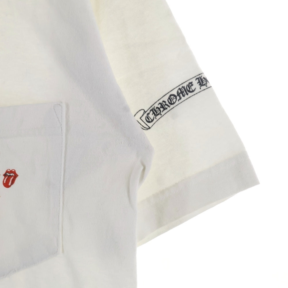 CHROME HEARTS(クロムハーツ) OLD CH T-SHIRT ROLLING STONES リップタン ローリングストーンズ 半袖Tシャツ ホワイト