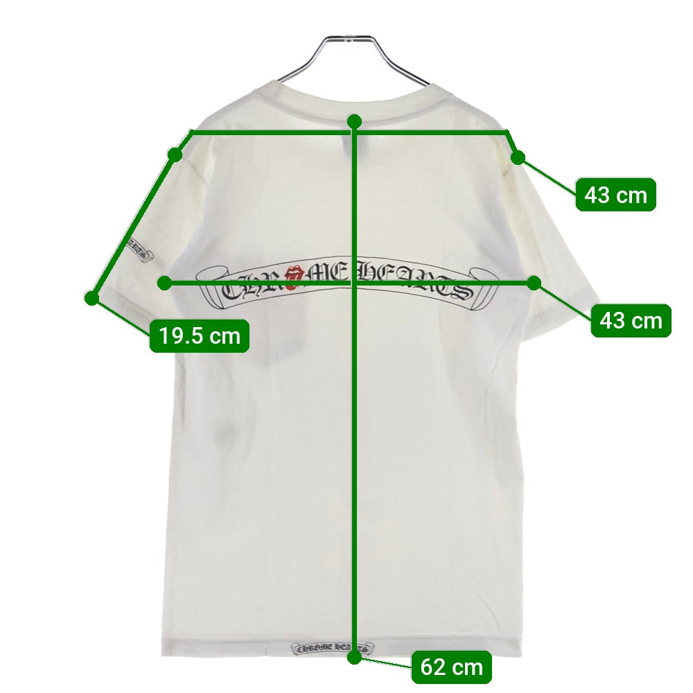 CHROME HEARTS(クロムハーツ) OLD CH T-SHIRT ROLLING STONES リップタン ローリングストーンズ 半袖Tシャツ ホワイト