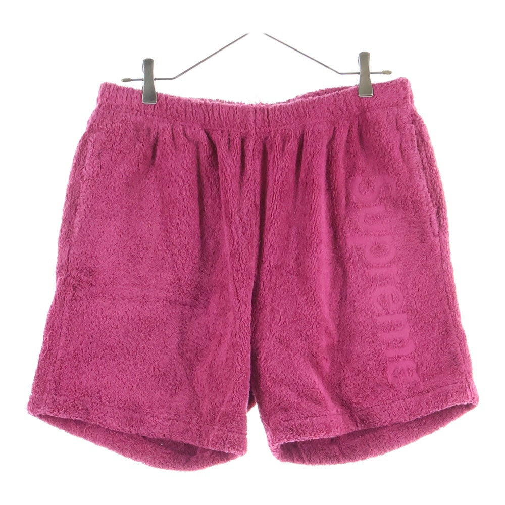 SUPREME(シュプリーム) 18SS Terry Logo Short テリーロゴ ハーフパンツ マゼンタ