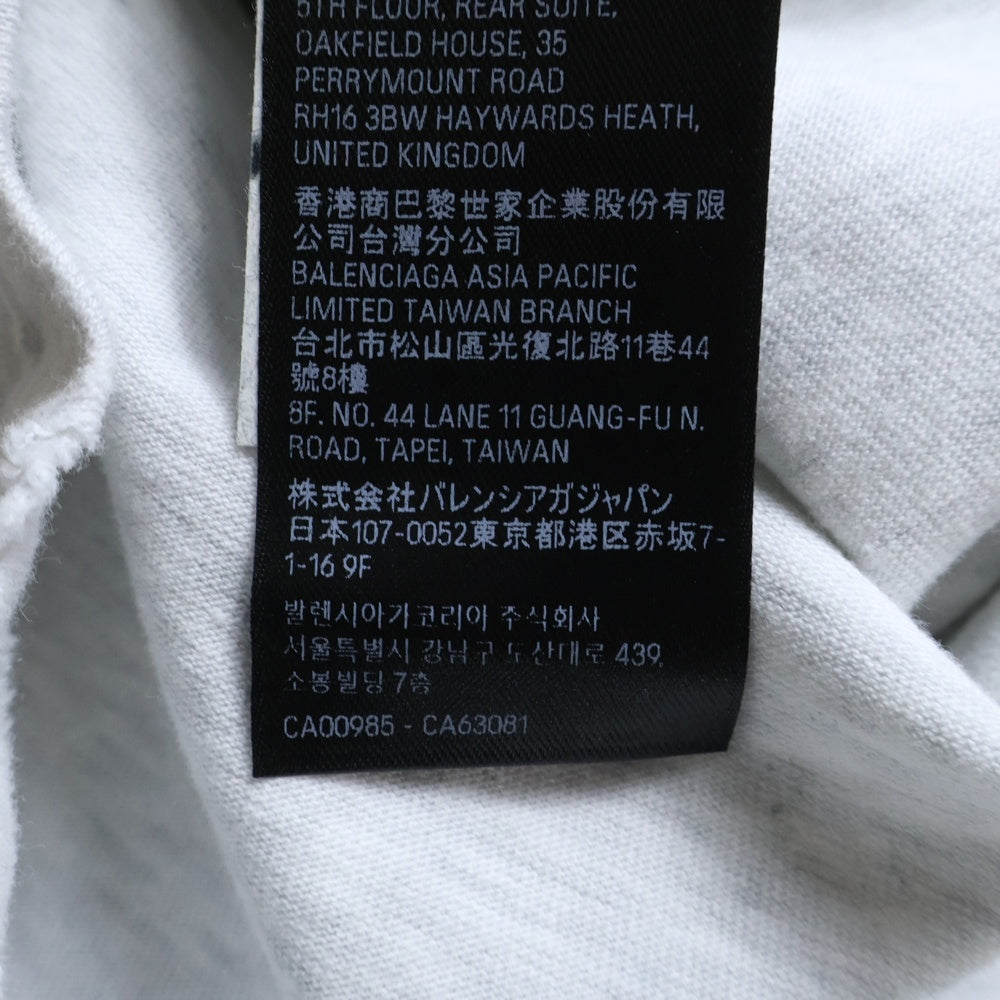 BALENCIAGA(バレンシアガ) 24SS Archive Oversized T-Shirt アーカイブシリーズ 半袖Tシャツ グレー 739028 TQVA1