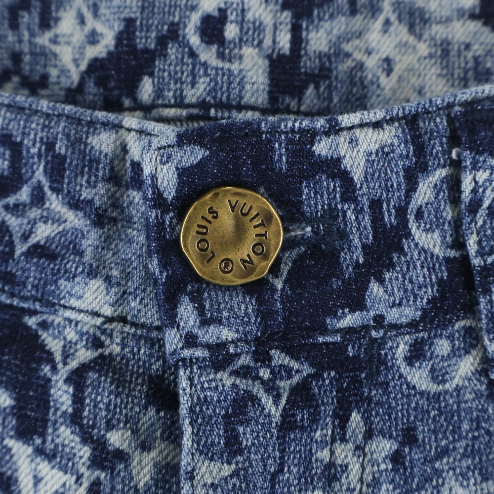 LOUIS VUITTON(ルイヴィトン) 21SS モノグラムタペストリーデニムパンツ RM211M ZMC HKD02W ネイビー