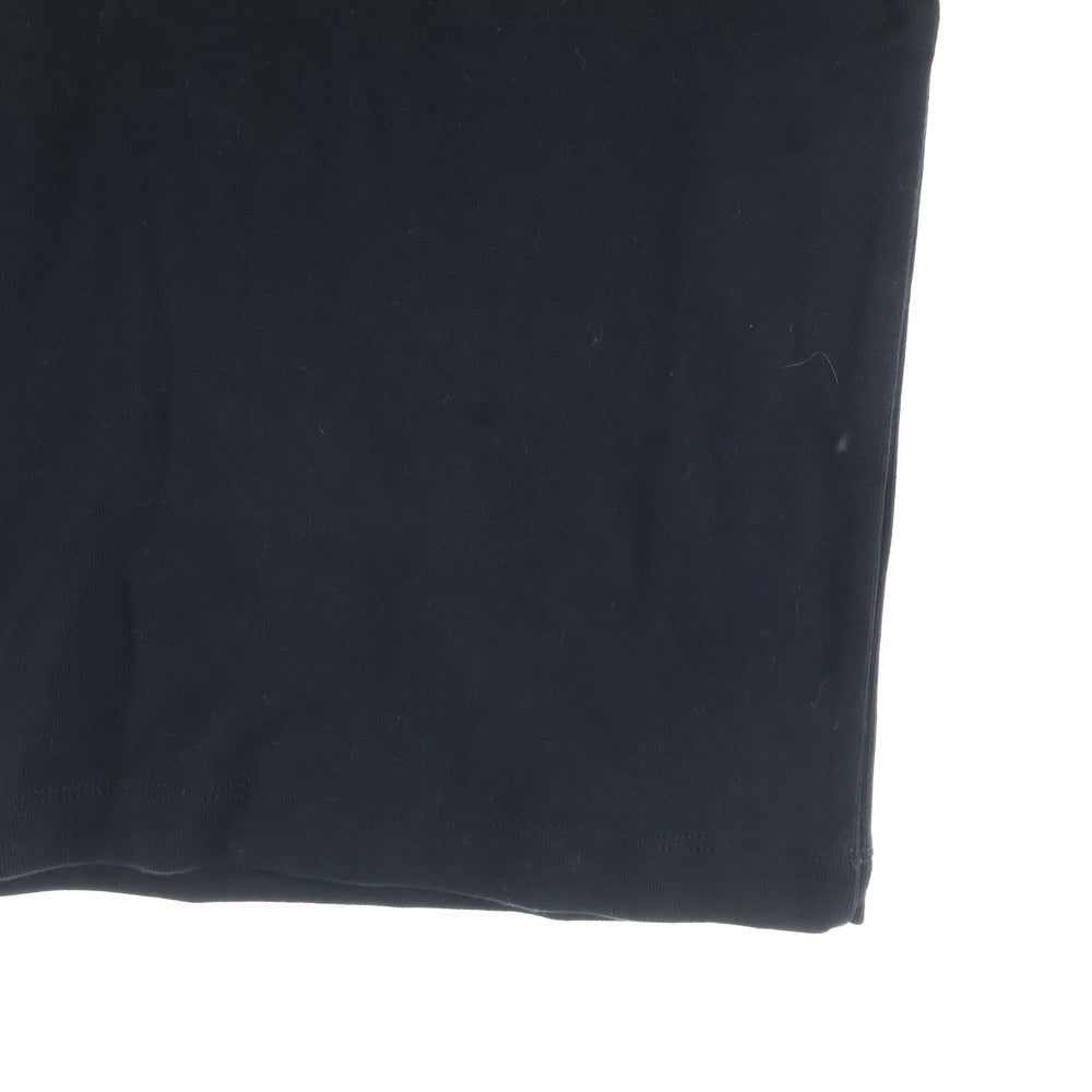 MARINE SERRE(マリーン セル) MOON LOGO TEE ムーンロゴ刺繍 半袖Tシャツ ブラック レディース