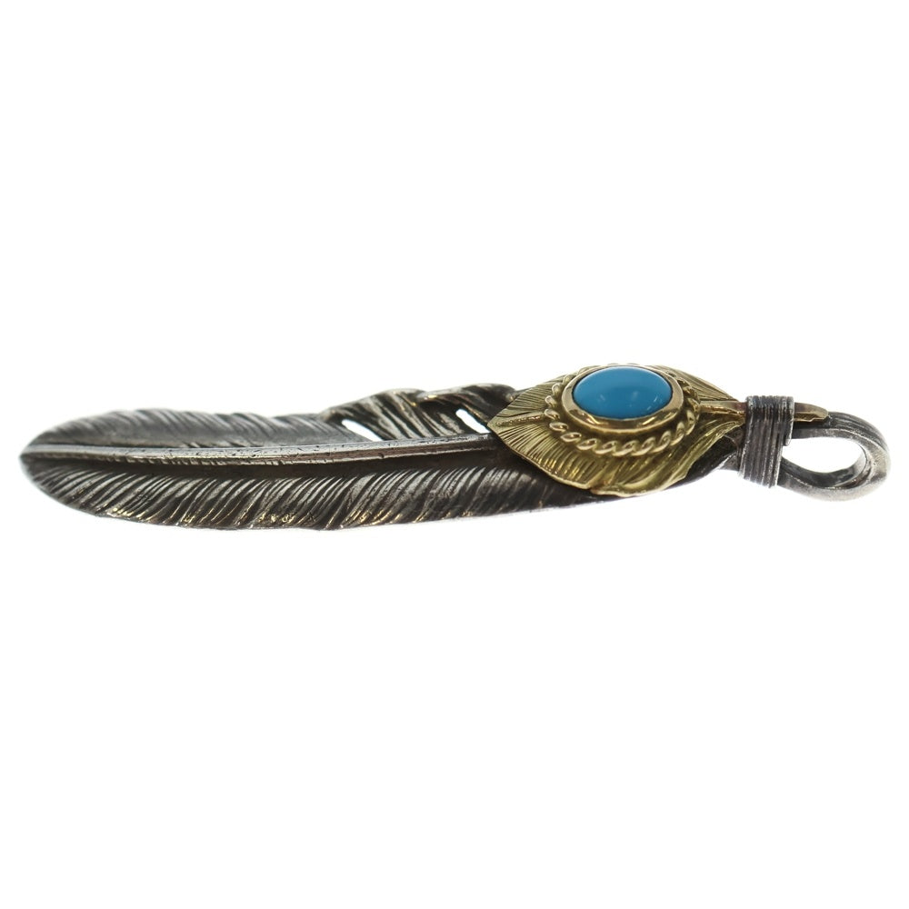 goro's(ゴローズ) 【現行】上金金縄ターコイズ特大フェザー 左向き