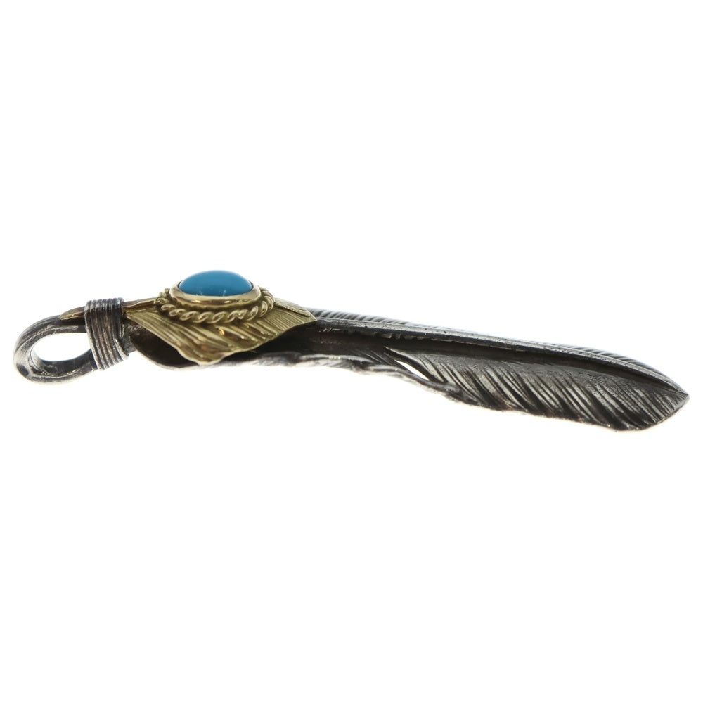 goro's(ゴローズ) 【現行】上金金縄ターコイズ特大フェザー 左向き