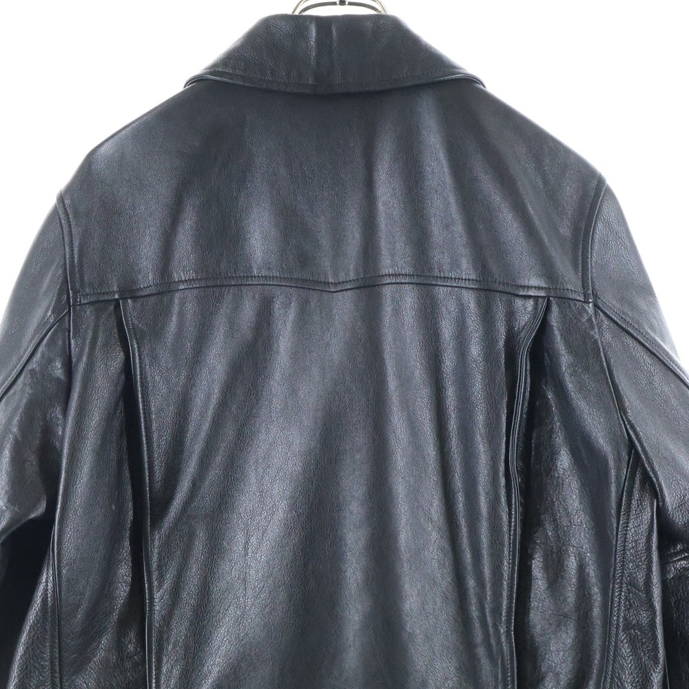 WACKO MARIA(ワコマリア) 24SS LEATHER DOUBLE RIDERS JACKET(TYPE-1) レザーダブルライダースジャケット ブラック