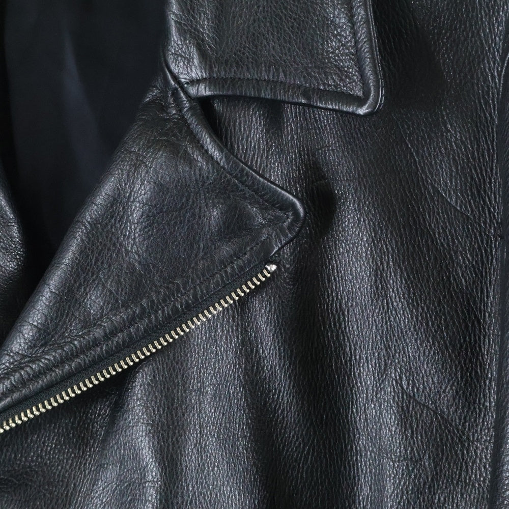 WACKO MARIA(ワコマリア) 24SS LEATHER DOUBLE RIDERS JACKET(TYPE-1) レザーダブルライダースジャケット ブラック