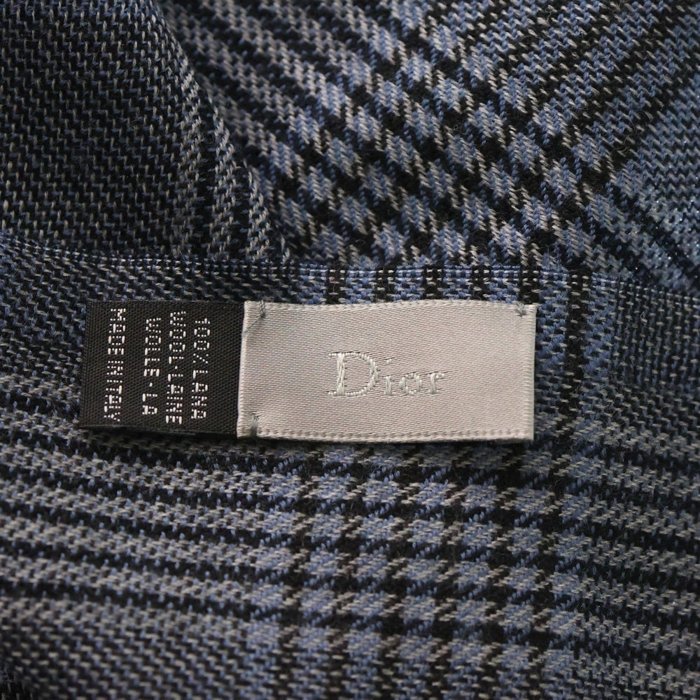 DIOR(ディオール) WOOL MUFFLER ウールマフラー ブルー