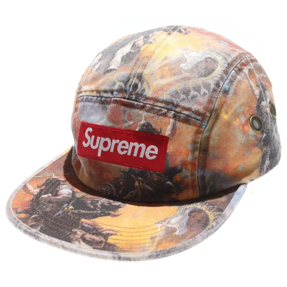 SUPREME(シュプリーム) 24AW Frank Frazetta Camp Cap ボックスロゴ フランク フラゼッタ キャンプキャップ 帽子 オレンジ