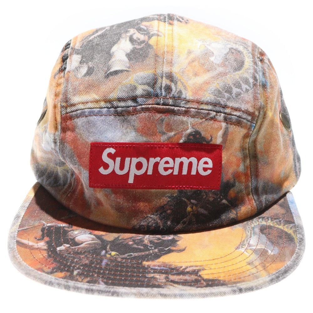 SUPREME(シュプリーム) 24AW Frank Frazetta Camp Cap ボックスロゴ フランク フラゼッタ キャンプキャップ 帽子 オレンジ
