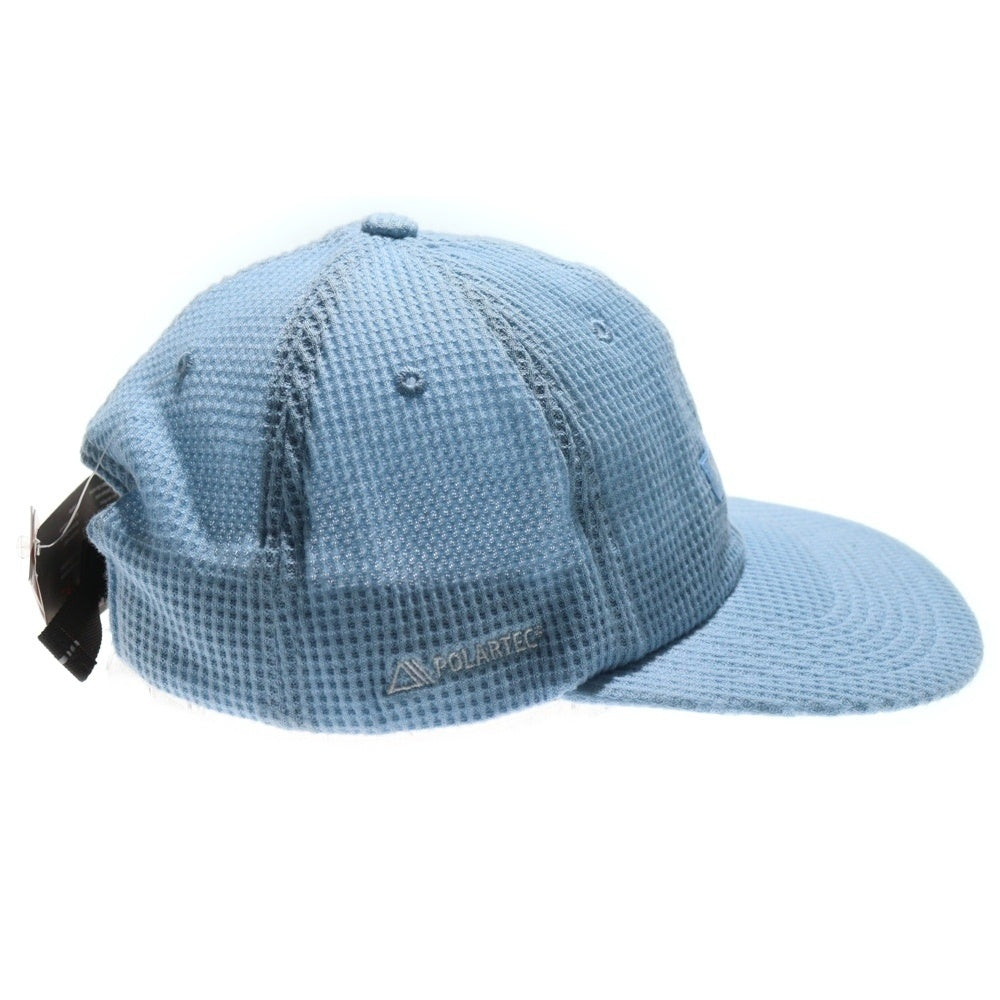 SUPREME(シュプリーム) 24AW Polartec Waffle Small Box 6-Panel ポーラテック ワッフル スモールボックスロゴ 6パネルキャップ 帽子 ブルー