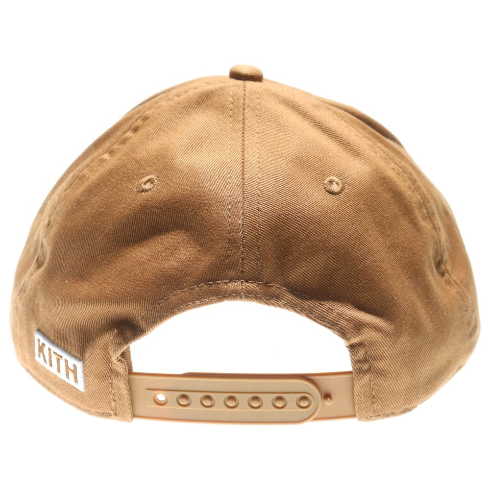 KITH(キス) 24AW ×BMW Bay Low Pinch Crown Suede Brim Cap 刺繍 スウェードキャップ 帽子 ブラウン