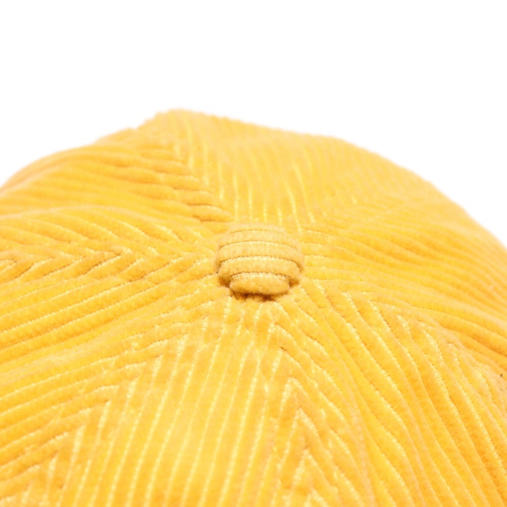 POLO RALPH LAUREN(ポロラルフローレン) ×PALACE Corduroy Classic Polo Cap パレス ロゴ刺繍 コーデュロイキャップ 帽子 イエロー