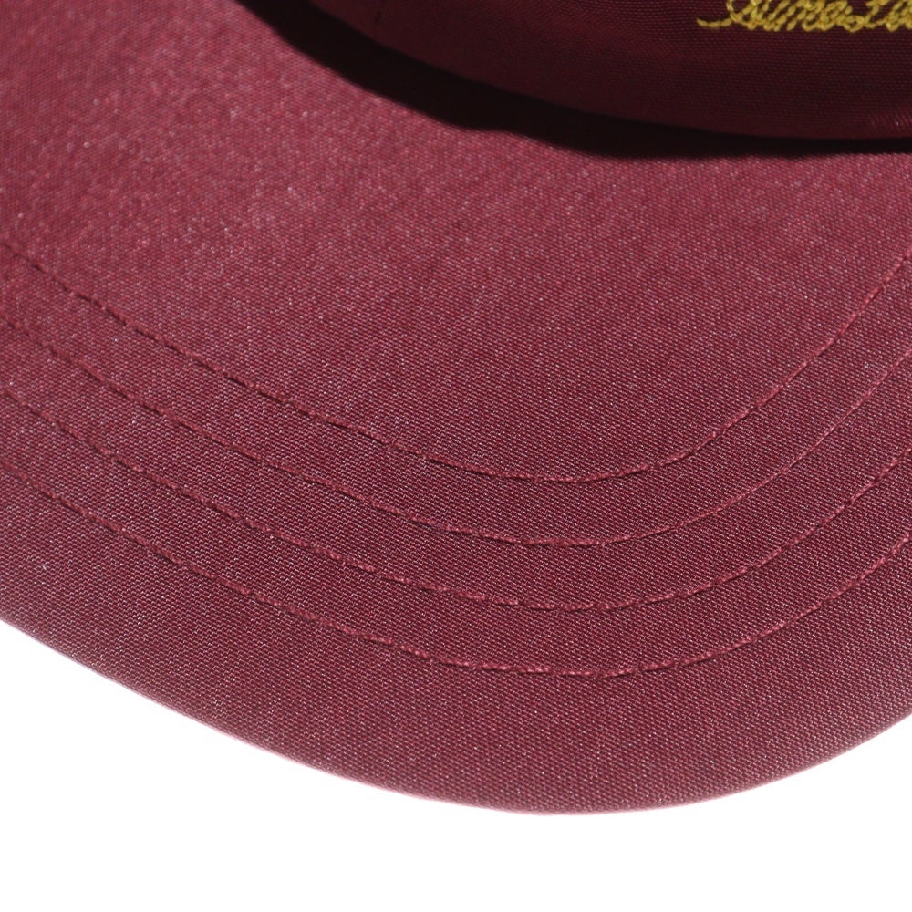Aime Leon Dore(エメレオンドレ) 23AW Unisphere Shell Cap ロゴ刺繍ナイロンキャップ 帽子 バーガンディ