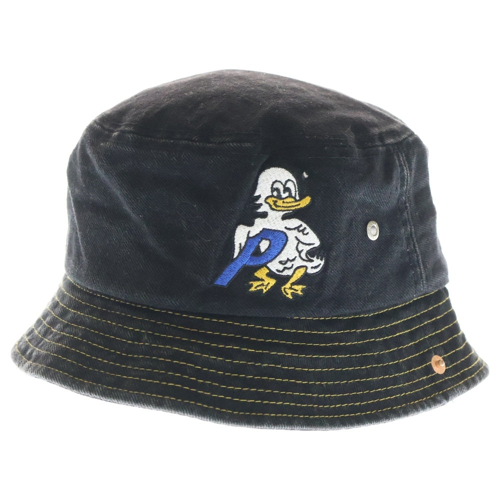 Palace Skateboards(パレススケートボーズ) 22AW Duck Denim Bucket Hat ダック刺繍 デニムバケットハット 帽子 インディゴ