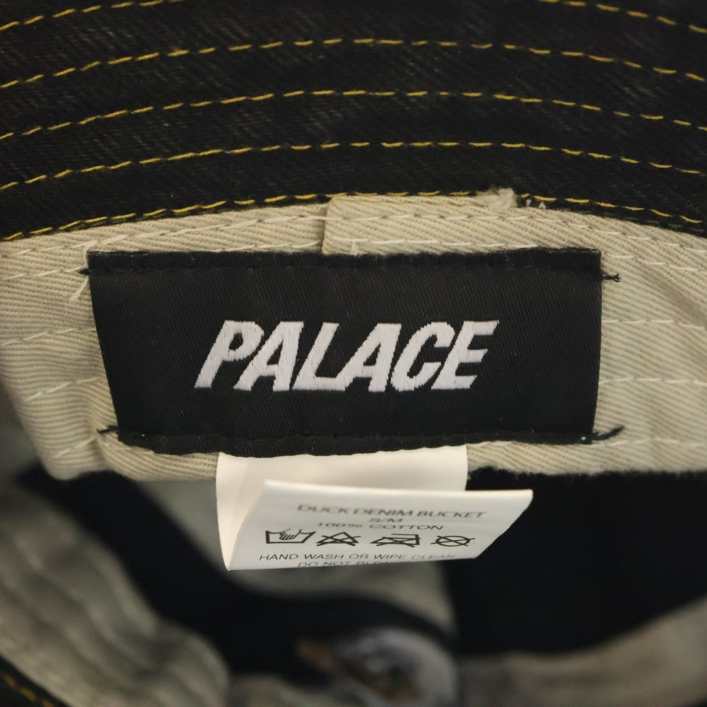 Palace Skateboards(パレススケートボーズ) 22AW Duck Denim Bucket Hat ダック刺繍 デニムバケットハット 帽子 インディゴ