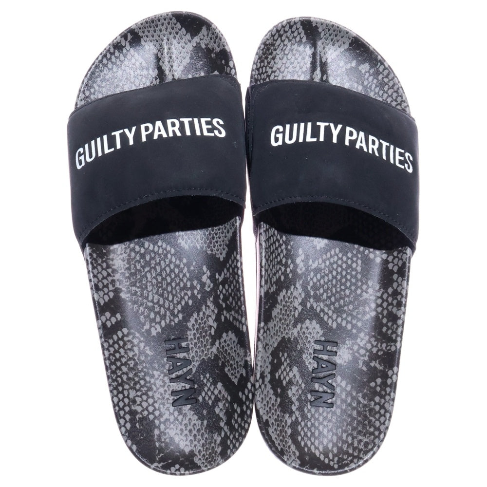 【WACKO MARIA】ワコマリア×HAYM サンダル WACKO MARIA(ワコマリア) HAYN SANDALS 総柄 スライドサンダル ブラック