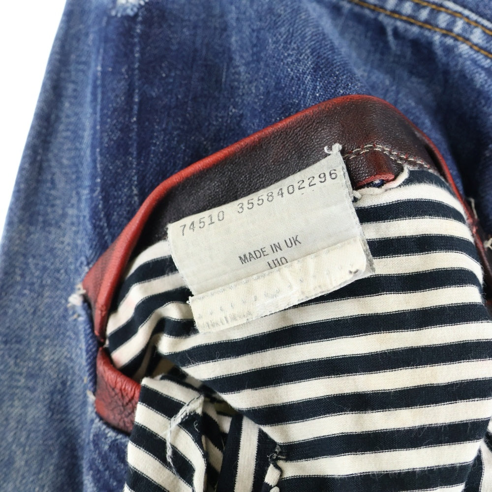 VINTI ANDREWS(ヴィンティアンドリュース) Remake Damage Denim Pants リメイク ダメージ加工 デニムパンツ インディゴ