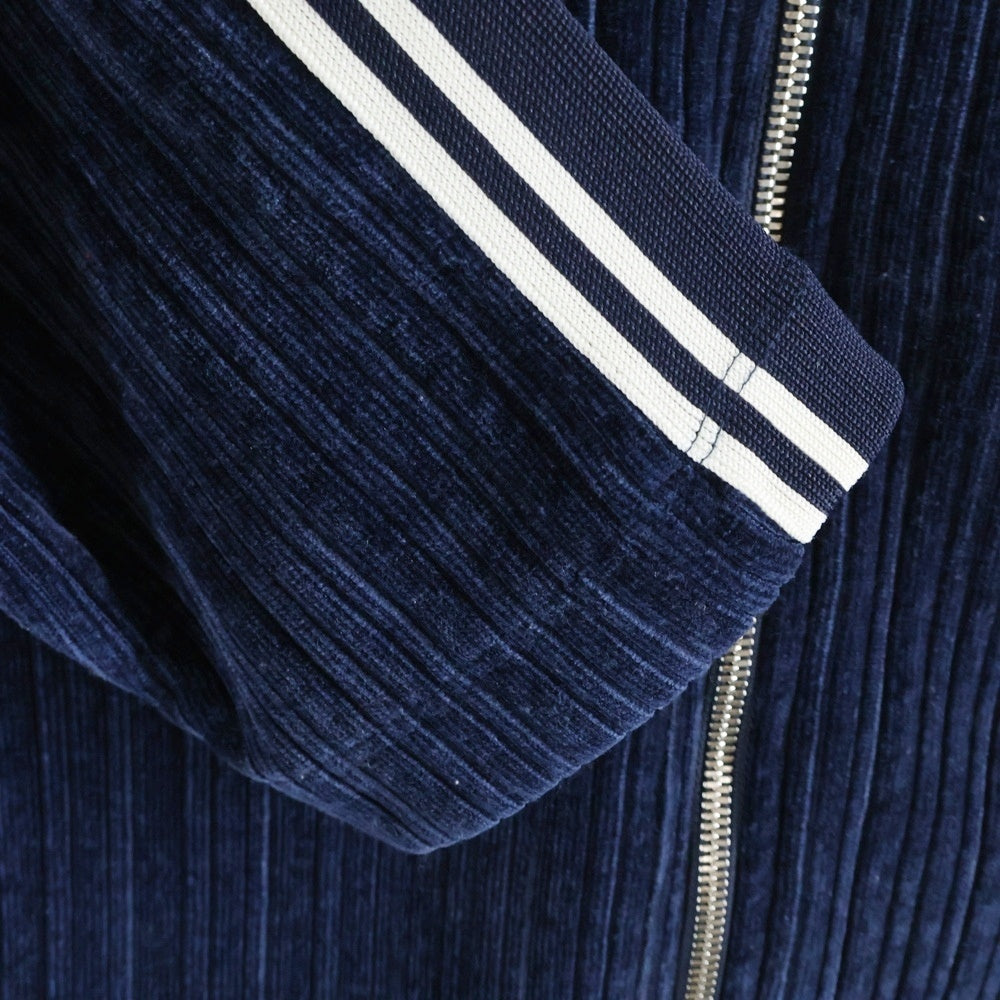 KITH(キス) Velvet Cord Ali Track Jacket ロゴ刺繍 ベルベットトラックジャケット ネイビー