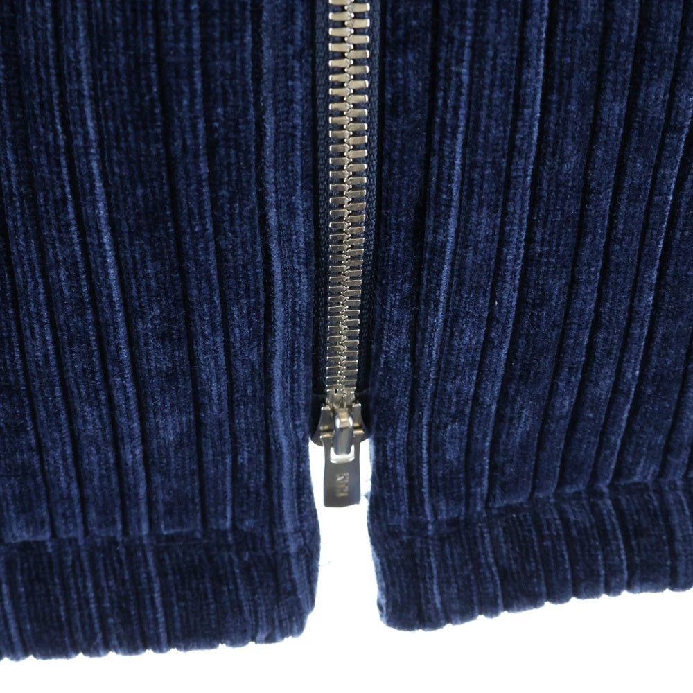 KITH(キス) Velvet Cord Ali Track Jacket ロゴ刺繍 ベルベットトラックジャケット ネイビー