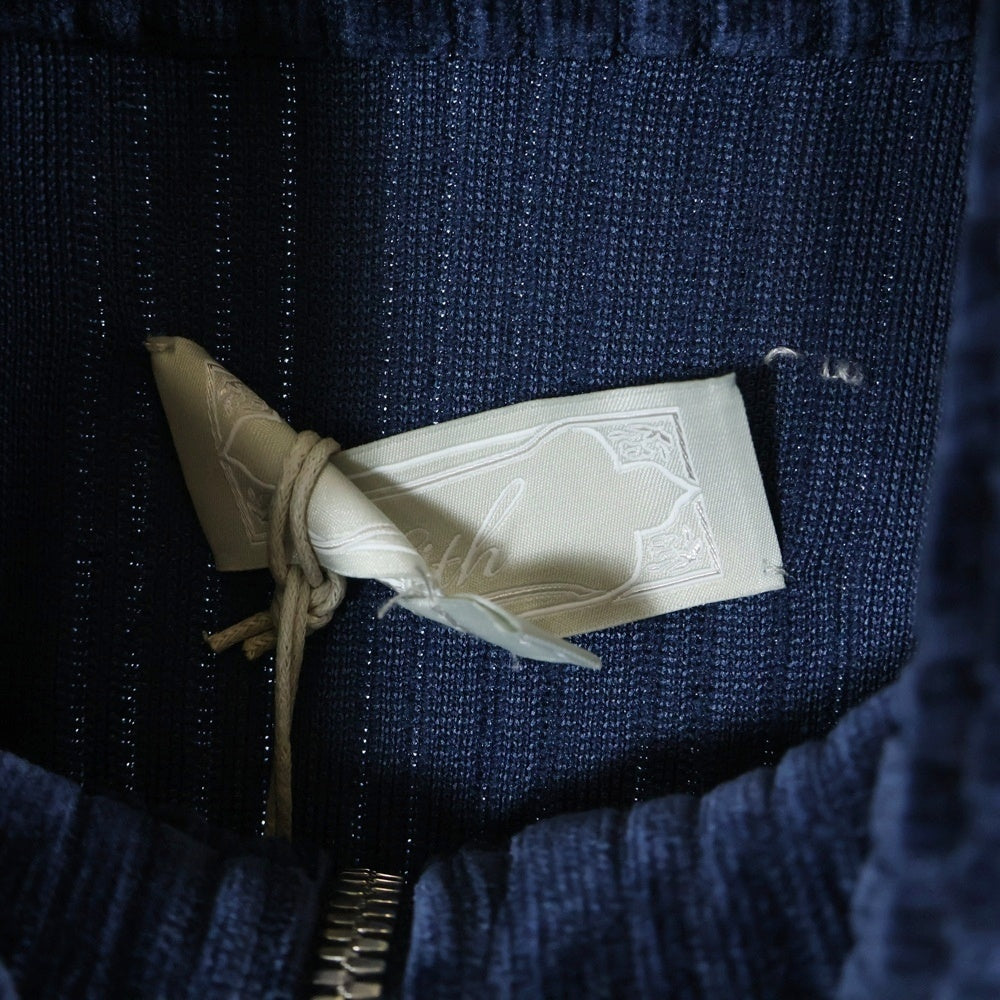KITH(キス) Velvet Cord Ali Track Jacket ロゴ刺繍 ベルベットトラックジャケット ネイビー