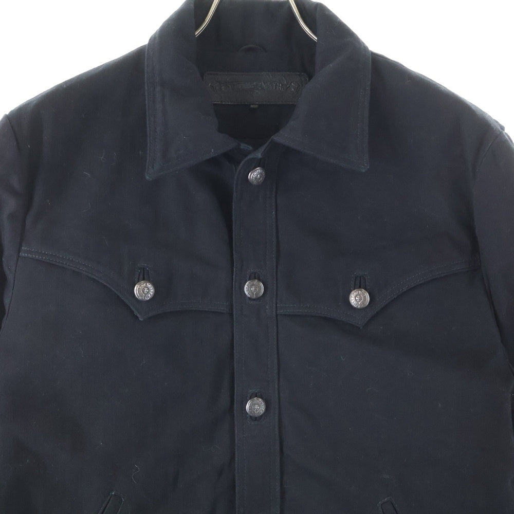 CHROME HEARTS(クロムハーツ) OLD DENIM CLASSIC JEAN オールド バックフレアニーウエスタンデニムジャケット ブラック