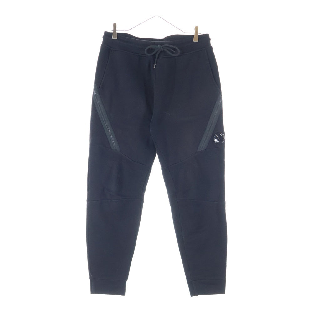C.P. Company(シーピーカンパニー) 24SS Diagonal Raised Fleece Sweatpants サイドジップ スウェットパンツ ブラック 16CMSP084A-005086W