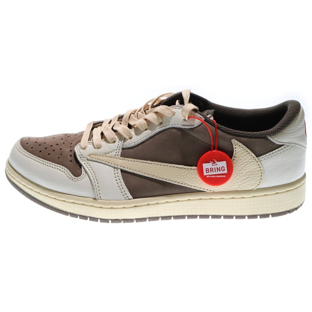 NIKE(ナイキ) ×TRAVIS SCOTT AIR JORDAN 1 Reverse Mocha トラヴィススコット エアジョーダン1 リバースモカ ローカットスニーカー US9.5/27.5cm DM7866-162