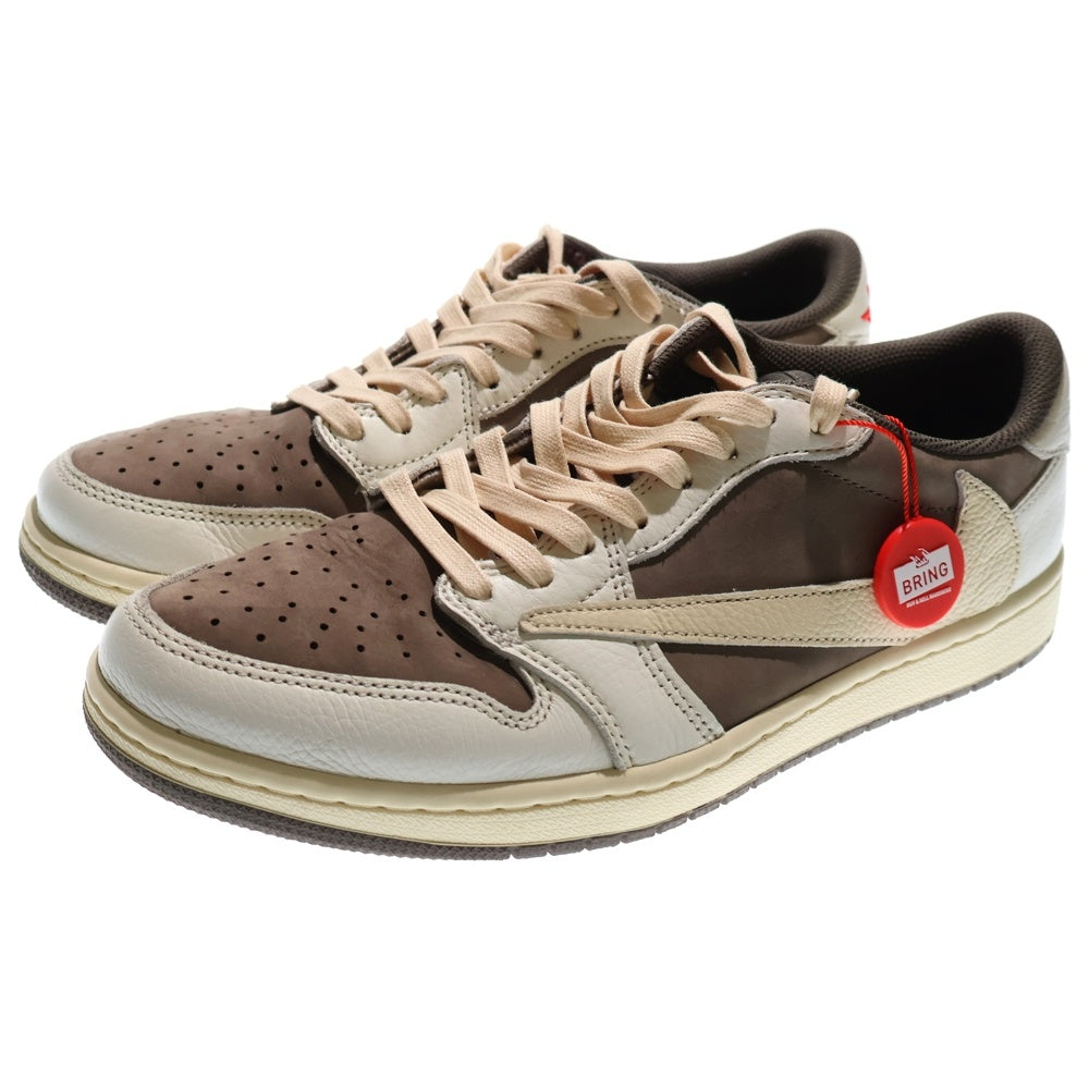 NIKE(ナイキ) ×TRAVIS SCOTT AIR JORDAN 1 Reverse Mocha トラヴィススコット エアジョーダン1 リバースモカ ローカットスニーカー US9.5/27.5cm DM7866-162