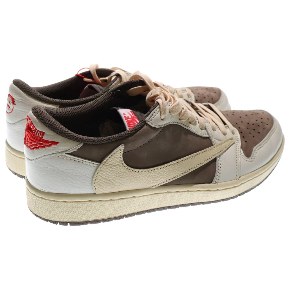 NIKE(ナイキ) ×TRAVIS SCOTT AIR JORDAN 1 Reverse Mocha トラヴィススコット エアジョーダン1 リバースモカ ローカットスニーカー US9.5/27.5cm DM7866-162