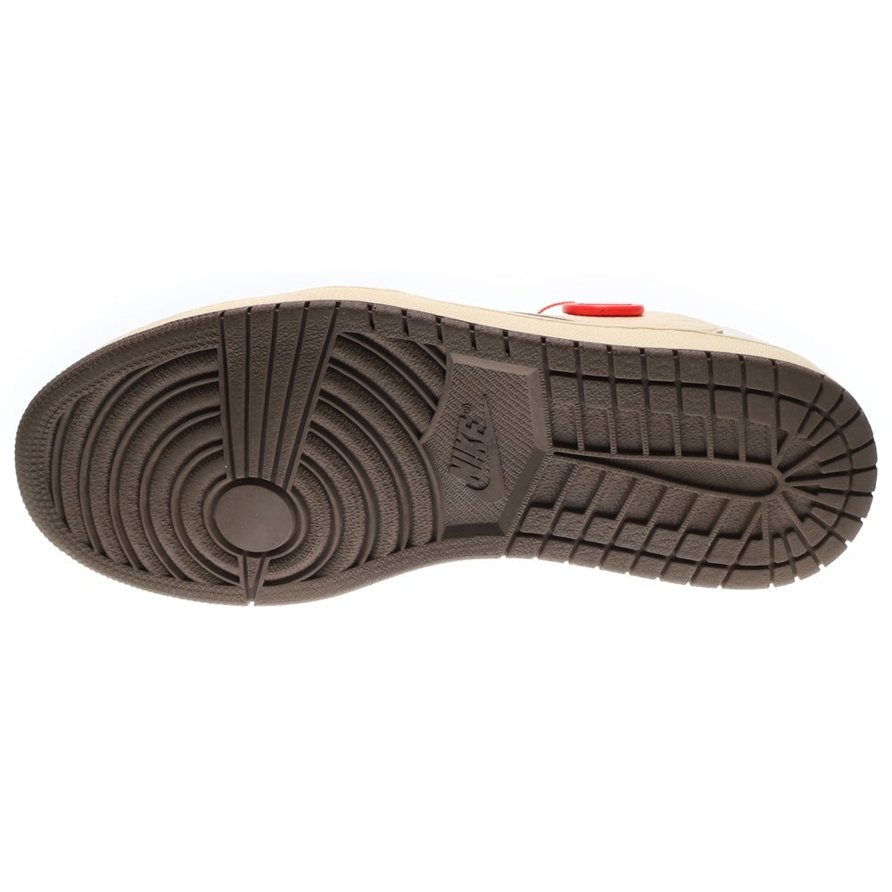 NIKE(ナイキ) ×TRAVIS SCOTT AIR JORDAN 1 Reverse Mocha トラヴィススコット エアジョーダン1 リバースモカ ローカットスニーカー US9.5/27.5cm DM7866-162