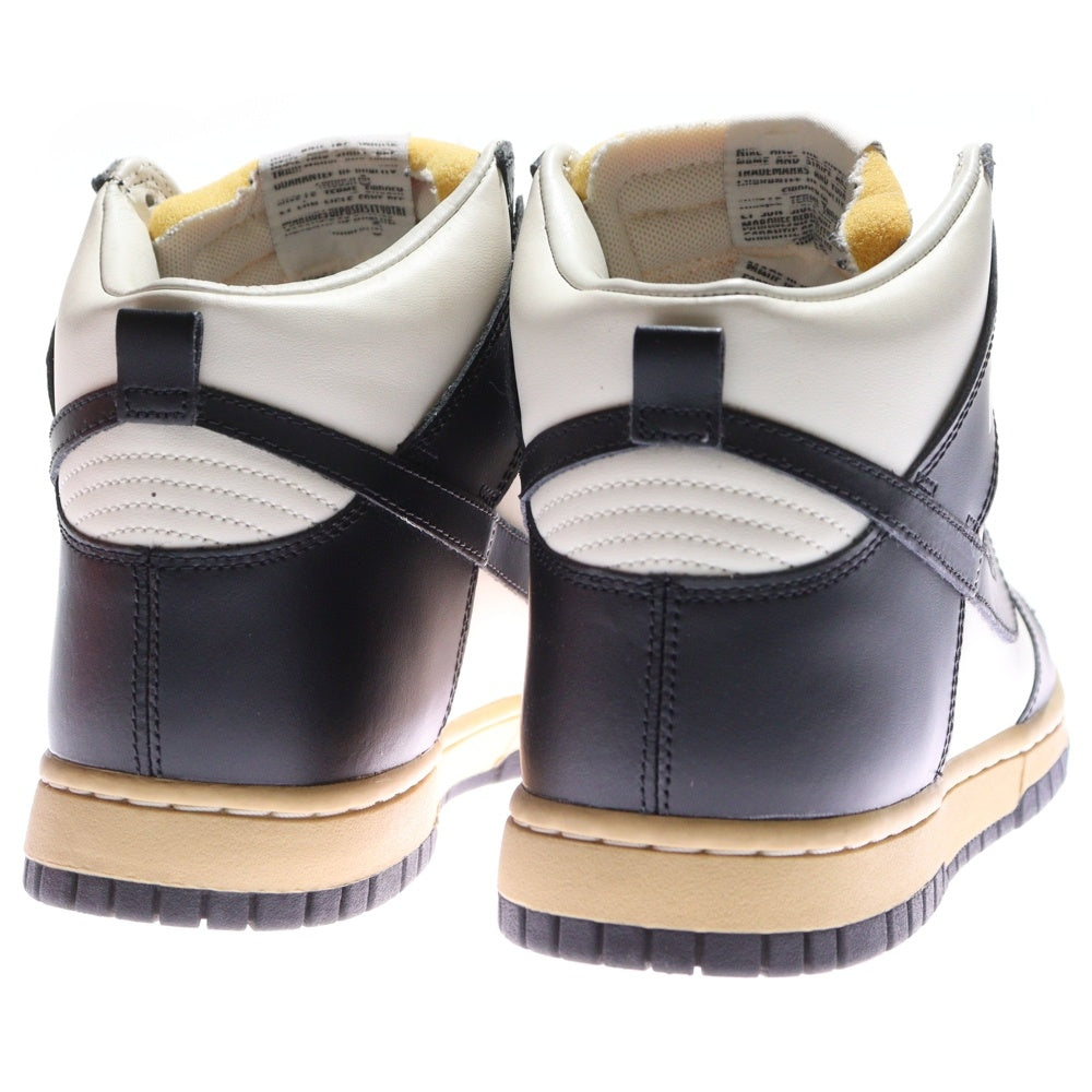 NIKE(ナイキ) W DUNK HIGH SE Black and Sail ウィメンズ ダンク ブラック アンド セイル ハイカットスニーカー ブラック/ホワイト US10/27.0cm DZ4732-133 レディース