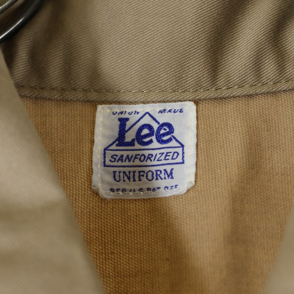 LEE(リー) ジップアップ オーバーオール ツナギ ベージュ