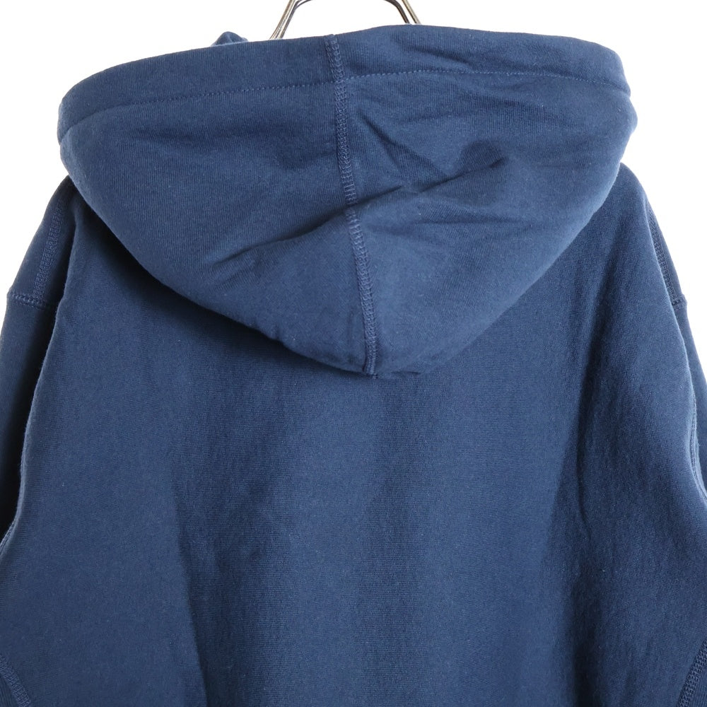 SUPREME(シュプリーム) 19SS Swarovski Box Logo Hooded Sweatshirt スワロフスキーボックスロゴ プルオーバースウェットパーカー フーディー ネイビー