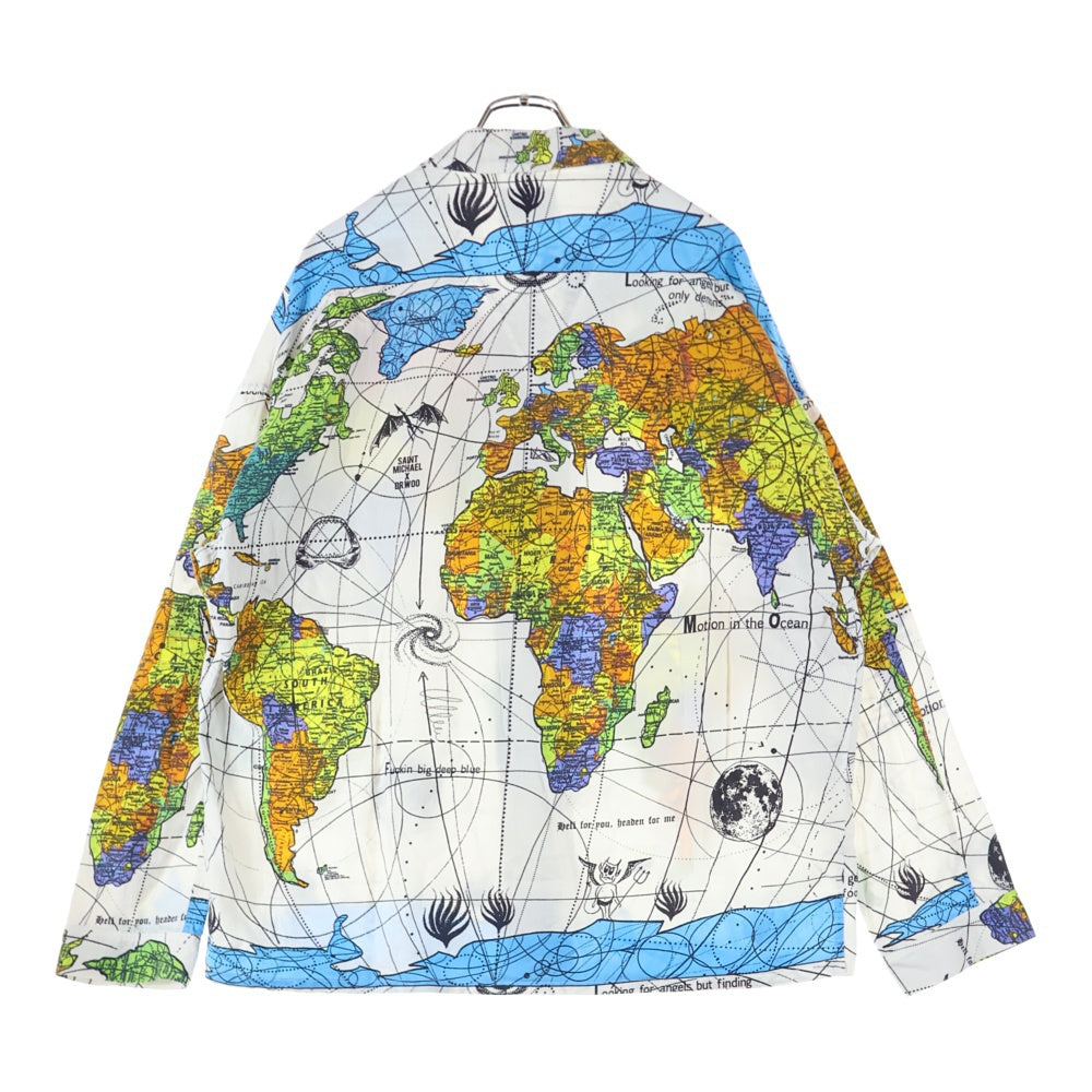 SAINT MICHAEL(セントマイケル) 23SS ×Dr.Woo DW PAJAMA SH WORLD MAP