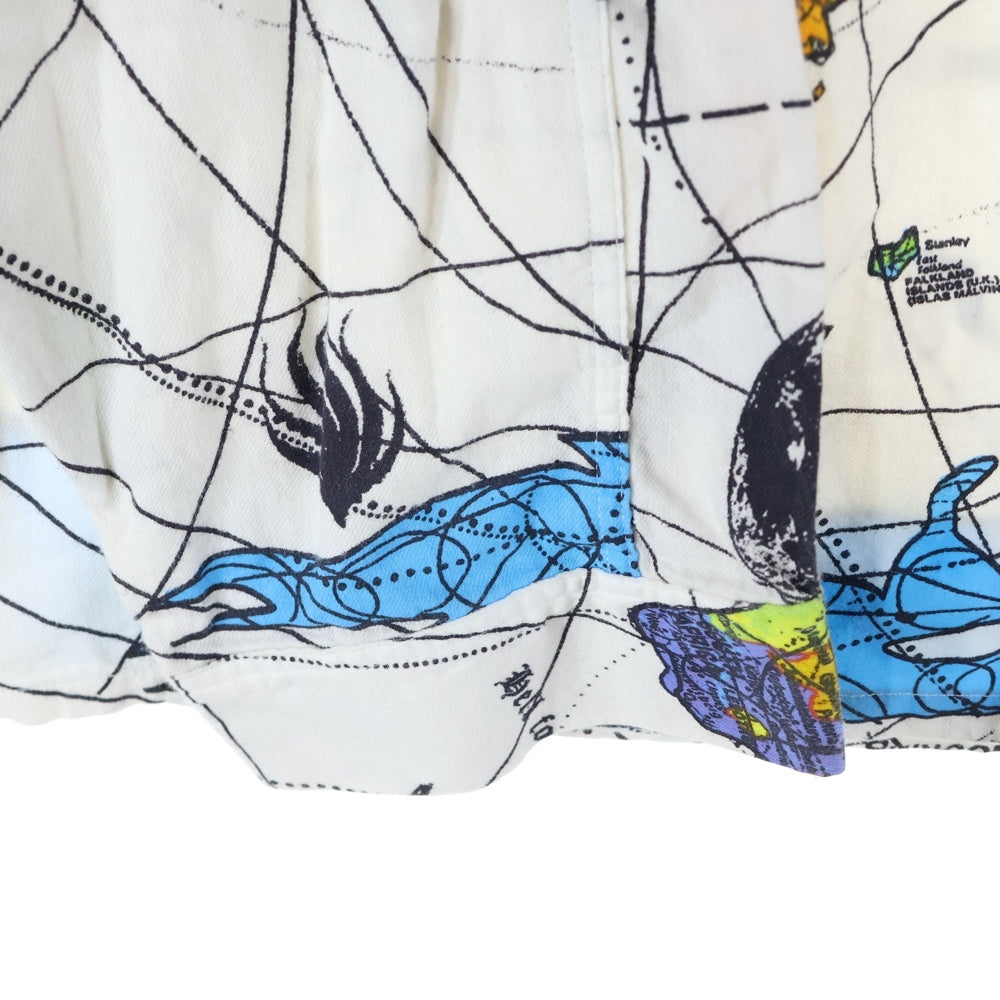 SAINT MICHAEL(セントマイケル) 23SS ×Dr.Woo DW PAJAMA SH WORLD MAP